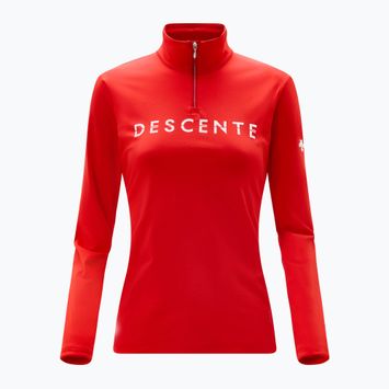 Női Descente Chest Logo T-Neck pulóver elektromos piros