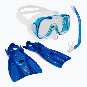 TUSA búvárszett maszk + sznorkel + uszony MINI-KLEIO UP-0201 CB