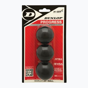 Dunlop Progress red dot squash labdák 3 db.