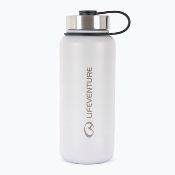 Lifeventure rozsdamentes acél flakon 1000 ml-es termál palack világosszürke