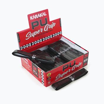 Karakal Pu Super Grip squash fogantyúszalagok 24 db fekete.