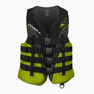 Biztonsági mellény O'Neill Superlite 50N ISO Vest cblack/lime/smoke lime