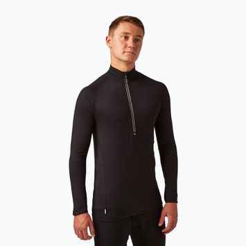Férfi Surfanic Bodyfit Zip Neck thermo pulóver fekete