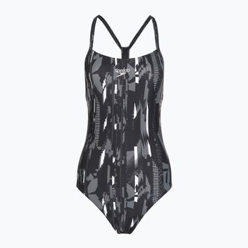 Speedo női egyrészes fürdőruha Allover Rippleback fekete