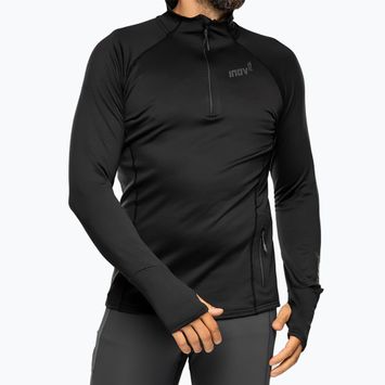 Férfi Inov-8 Venturelite Mid Half Zip futó melegítőfelső fekete