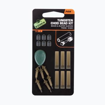 Chod Riga Protector Fox Edges Tungsten Chod gyöngy készlet x 6 gyöngy / puffer hüvelyek barna CAC488