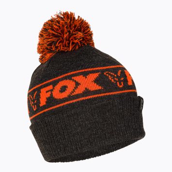 Fox International Collection Booble fekete/narancssárga téli sapka