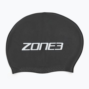 ZONE3 Hosszú hajú úszósapka fekete