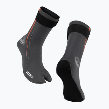 ZONE3 Active Flex Swim 3 mm neoprén zokni szürke/narancs