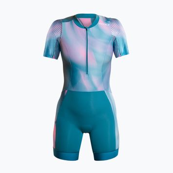 Női triatlonruha ZONE3 Activate+ Trisuit print
