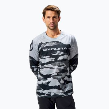 Férfi Endura Mountain Camo Ltd kerékpározás hosszú ujjú fekete