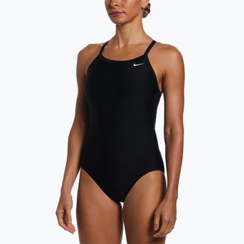 Női egyrészes fürdőruha Nike Solid Racerback fekete