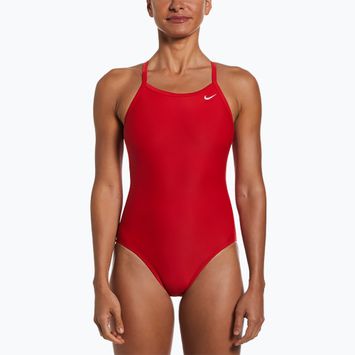 Női egyrészes fürdőruha Nike Solid Racerback egyetemi vörös