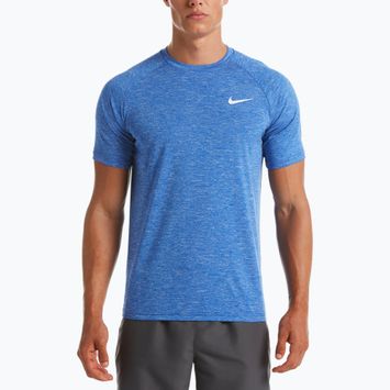 Férfi edzőpóló Nike Heather sötétkék NESSA589-494