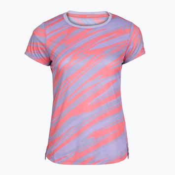 Női futópóló Mizuno DAF Graphic Tee pasztell lila póló