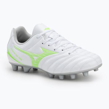 Gyermek focicipő Mizuno Monarcida Neo III Select Jr Md fehér/neonzöld Mizuno Monarcida Neo III Select Jr Md fehér/neonzöld