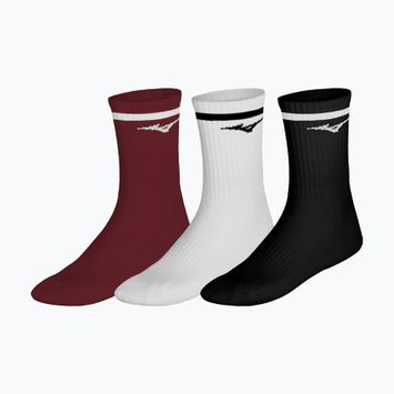 Zokni Mizuno Training With Line 3 pairs sun dried tomato/white/black