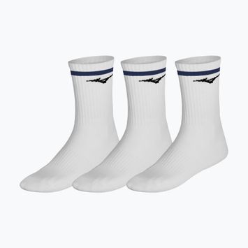 Zokni Mizuno Training With Line 3 pairs white/estate blue
