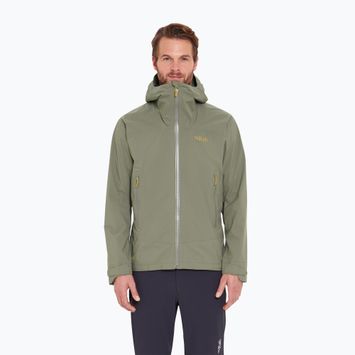 Férfi esőkabát Rab Downpour Light light khaki