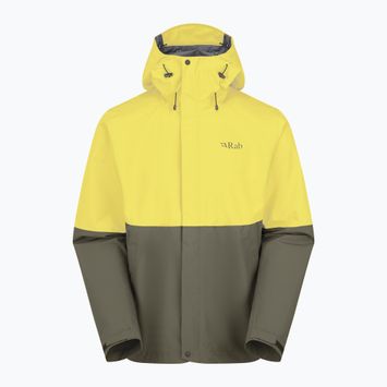 Rab Downpour férfi pollen/army esőkabát
