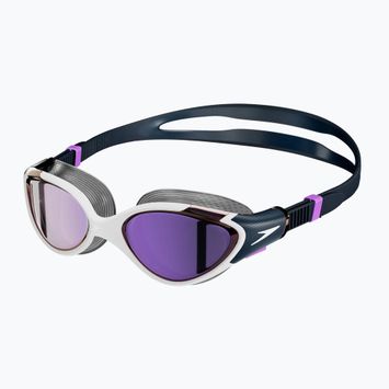 Speedo Biofuse 2.0 Mirror white/true navy/sweet purple úszószemüveg