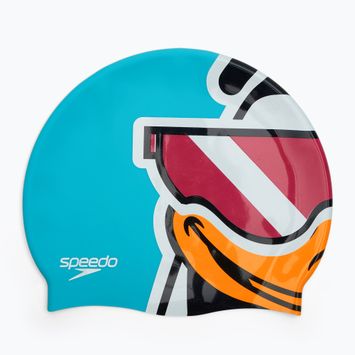 Speedo Nyomtatott karakteres úszósapka chima kira azúrkék
