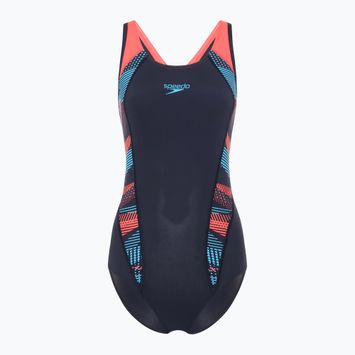 Speedo Placement Laneback női egyrészes fürdőruha zoom boom placement/true navy