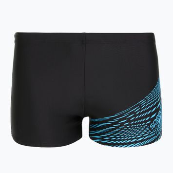 Férfi úszónadrág Speedo Medley Logo Aquashort black/picton blue