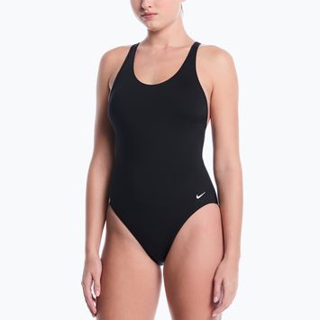 Női egyrészes fürdőruha Nike Essential Scoop Neck black