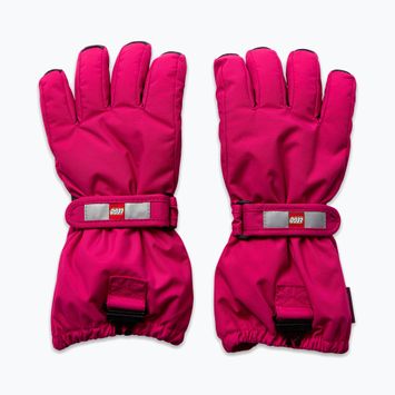 Gyerek síkesztyű LEGO Lwatlin 700 dark pink