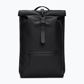 városi hátizsák Rains Rucksack Rolltop W3 13 l black