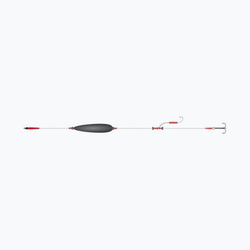 Mikado Catfish Set III Big Bait Ready Rig szürke-piros HIC095