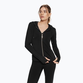 Női edzés pulóver Cardio Bunny Windy fekete