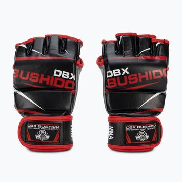 Bushido edzőkesztyű MMA és zsákos edzéshez fekete és piros E1V6-M