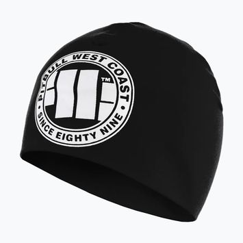 Pitbull West Coast téli sapka nagy logó fekete/fehér