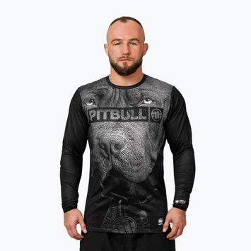 Férfi hosszú ujjú sPénztárcaső Pitbull Mesh Performance Pro Plus Born in 1989 black