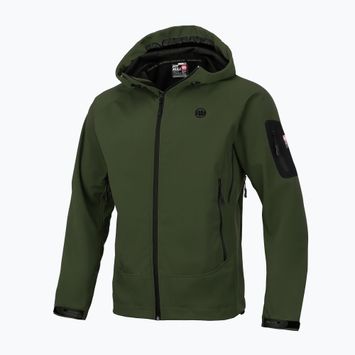 Férfi softshell kabát Pitbull West Coast Rockfish 2 Softshell olive