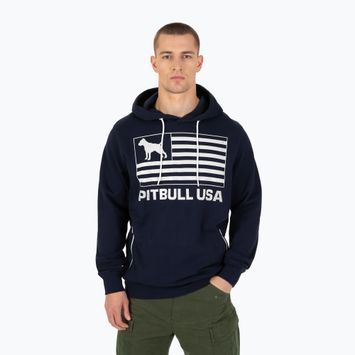 Férfi Pitbull West Coast Usa kapucnis pulóver sötét navy színű