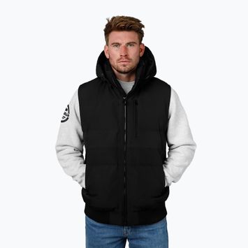 Férfi mellény Pitbull Patton Quilted Hooded black
