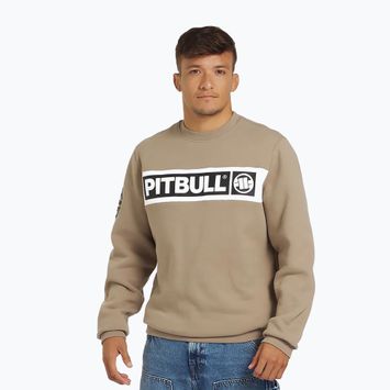 Férfi pulóver Pitbull Sherwood Crewneck pale sand