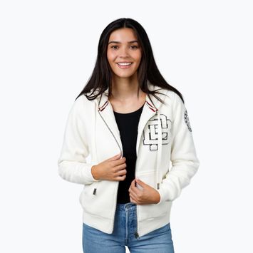 Női pulóver Pitbull Sherpa Ruffina Hooded Zip off white