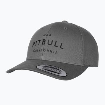 Pitbull Snapback ,,USA CAL" Klasszikus alacsony profilú grafit baseball sapka