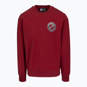 Férfi Pitbull San Diego Ca Crewneck Sweatshirt bordó