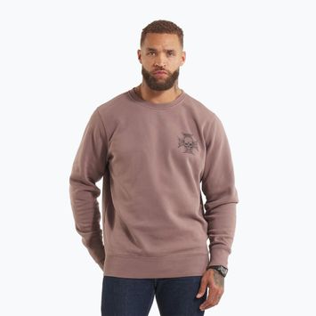Férfi Pitbull Bite Me Crewneck Sweatshirt mosott bordó
