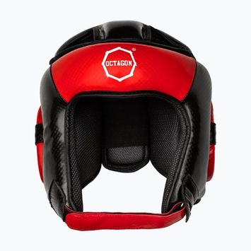 Octagon bokszsisak Carbon piros