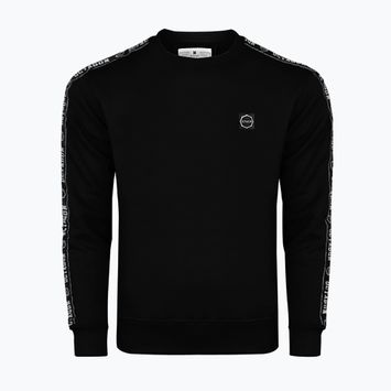Férfi Octagon Stripe pulóver fekete