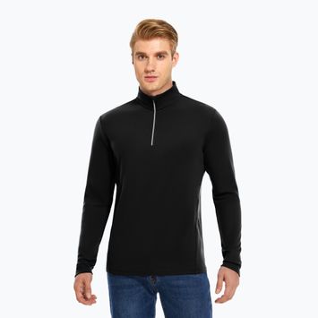 Férfi thermo pulóver WOOLCANO Merino TOP0544 fekete