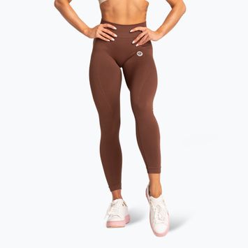 Női leggings Gym Glamour Basic Scrunch barna