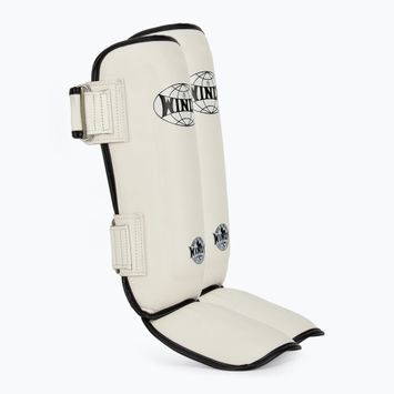 WINDY Classic Double Strap sípcsont- és lábfejvédő fehér színben