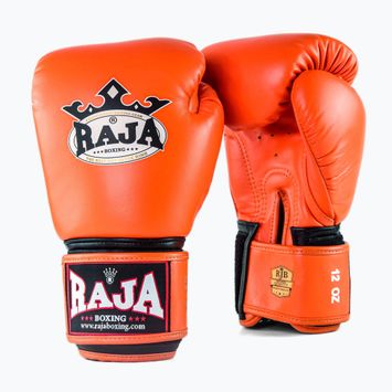 RAJA BOXING Single Standard valódi bőrből készült narancssárga bokszkesztyű